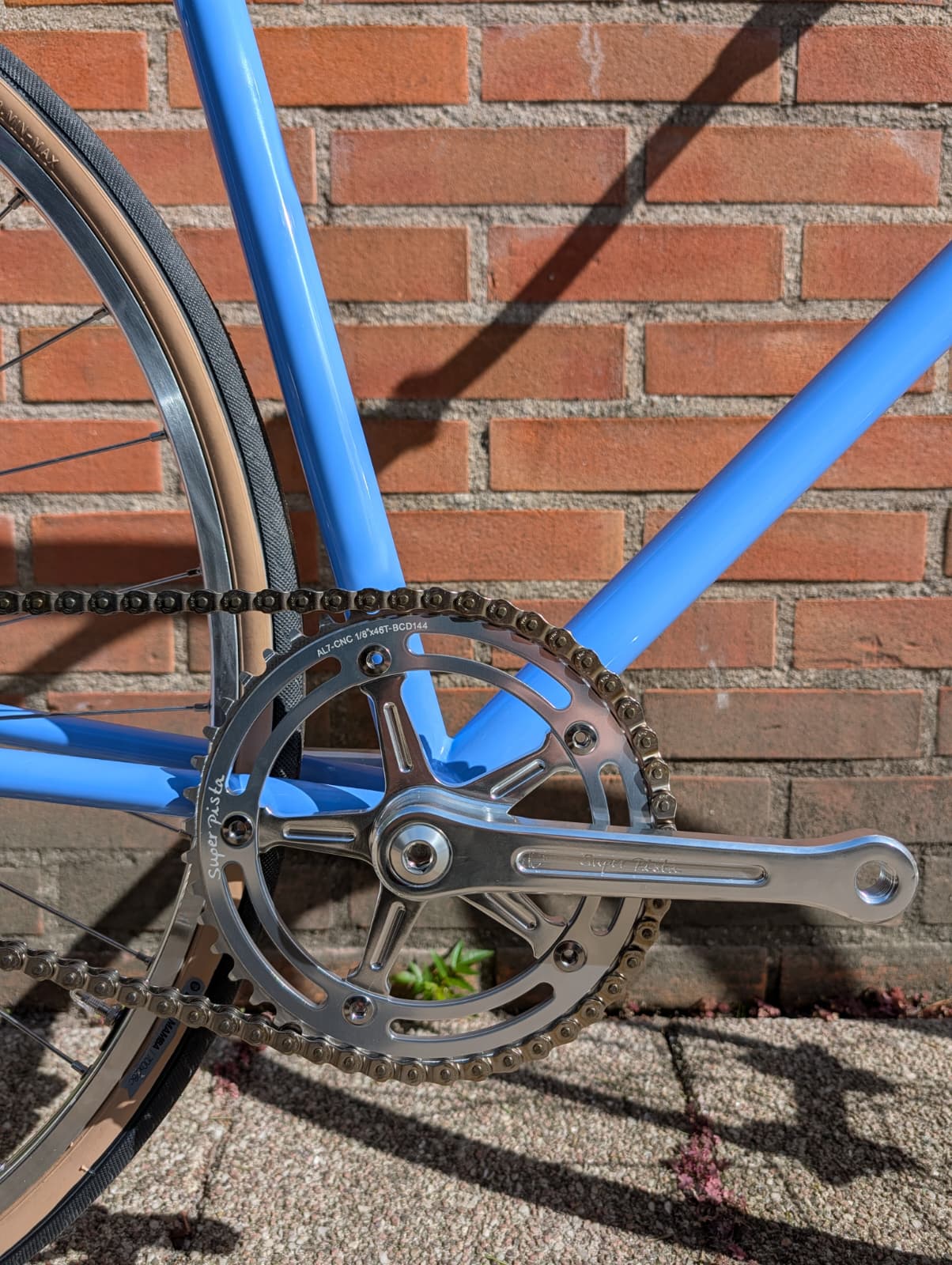 Custom built fixie with Focale 44 Noble frame set - Image 8