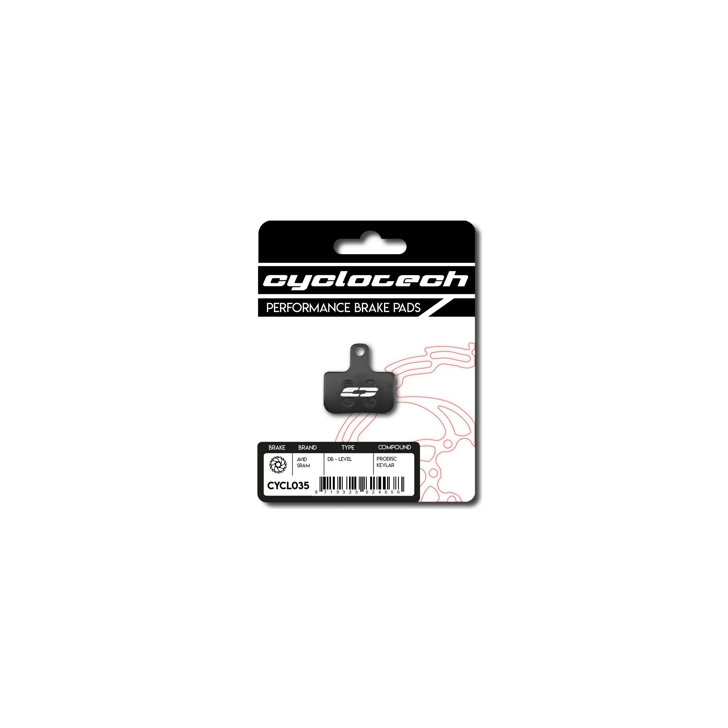 Cyclotech Disc Brake Pads Prodisc Kevlar Sram - Image 5