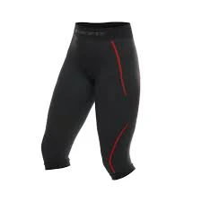 DAINESE Thermo Pants WMN 3/4 Black/Red