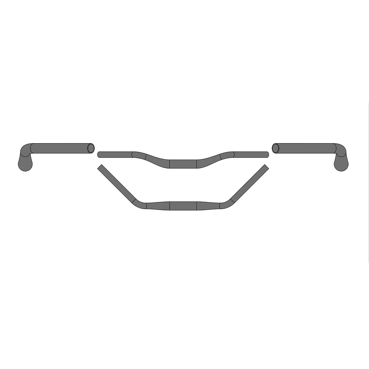 Ergotec Trekking Handlebar 31.8mm - Black