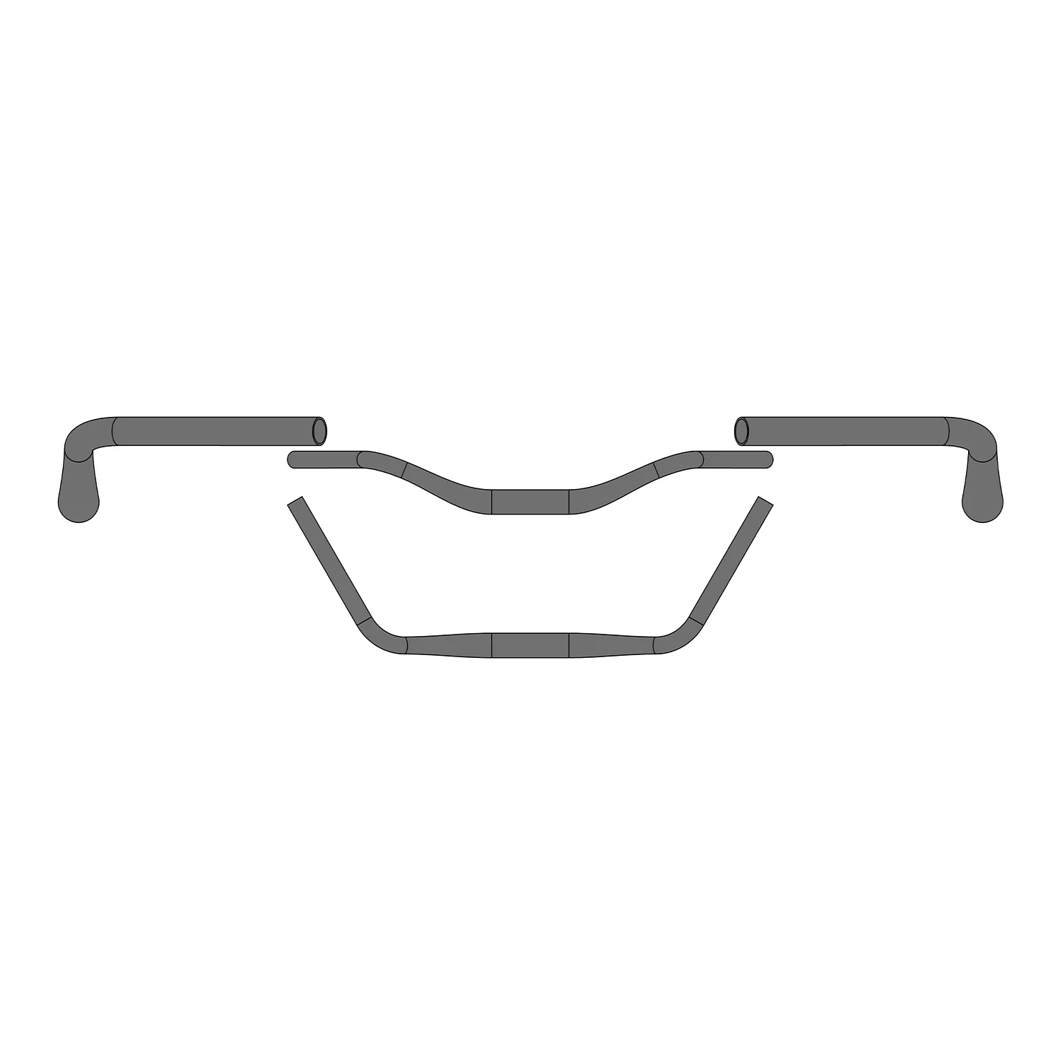 Ergotec Handlebar "Moon Cruiser" - 31.8mm - Polished Silver - Image 2