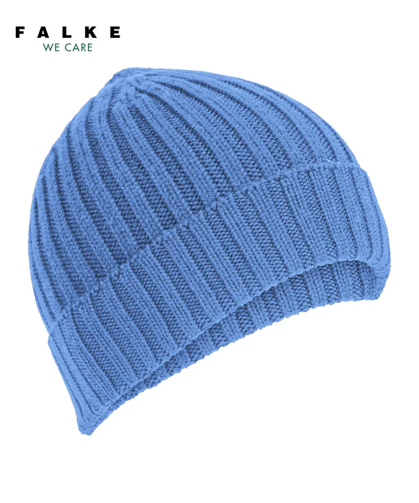 FALKE winter hat Merino X-Fine Ribbed blue