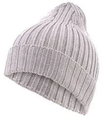 FALKE winter hat Merino X-Fine Ribbed grey