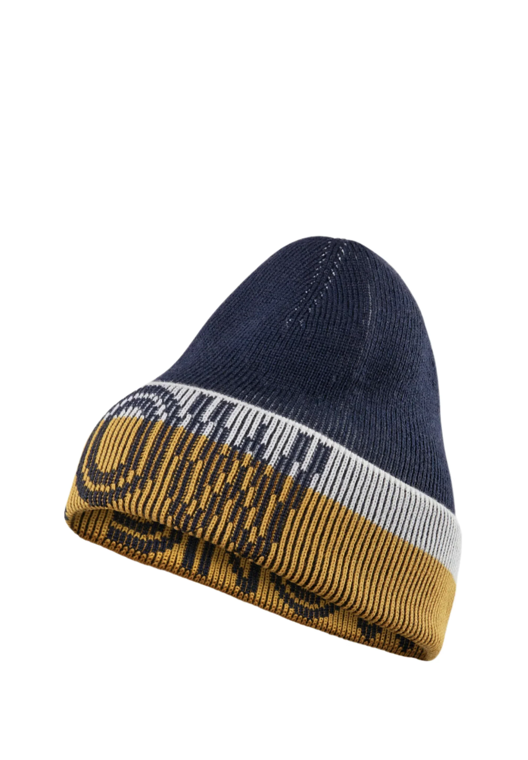 FALKE Hat Winter Skiing Beanie Blue/Yellow/White