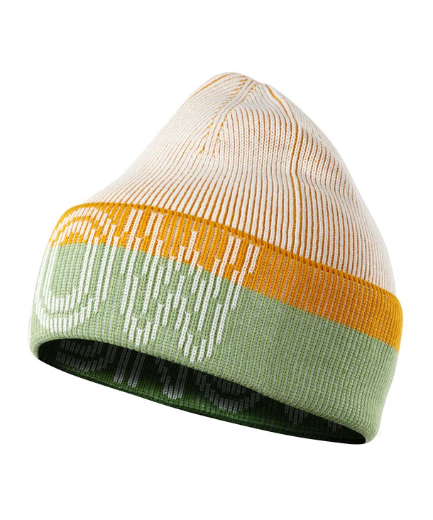 FALKE Hat Winter Skiing Beanie Green/Yellow/White