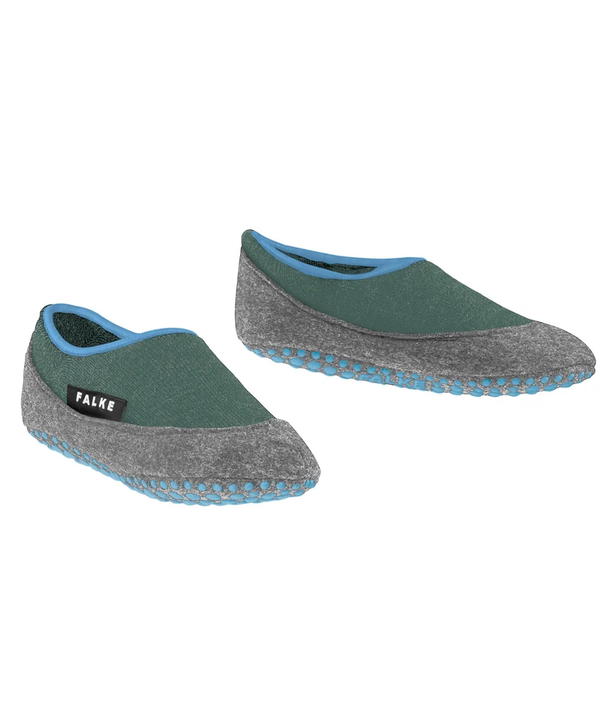 FALKE Socks Cosyshoe Kids Slippers Green/Grey