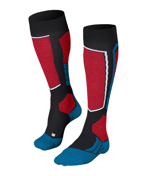 FALKE Socks SK2 Red/Black/Blue