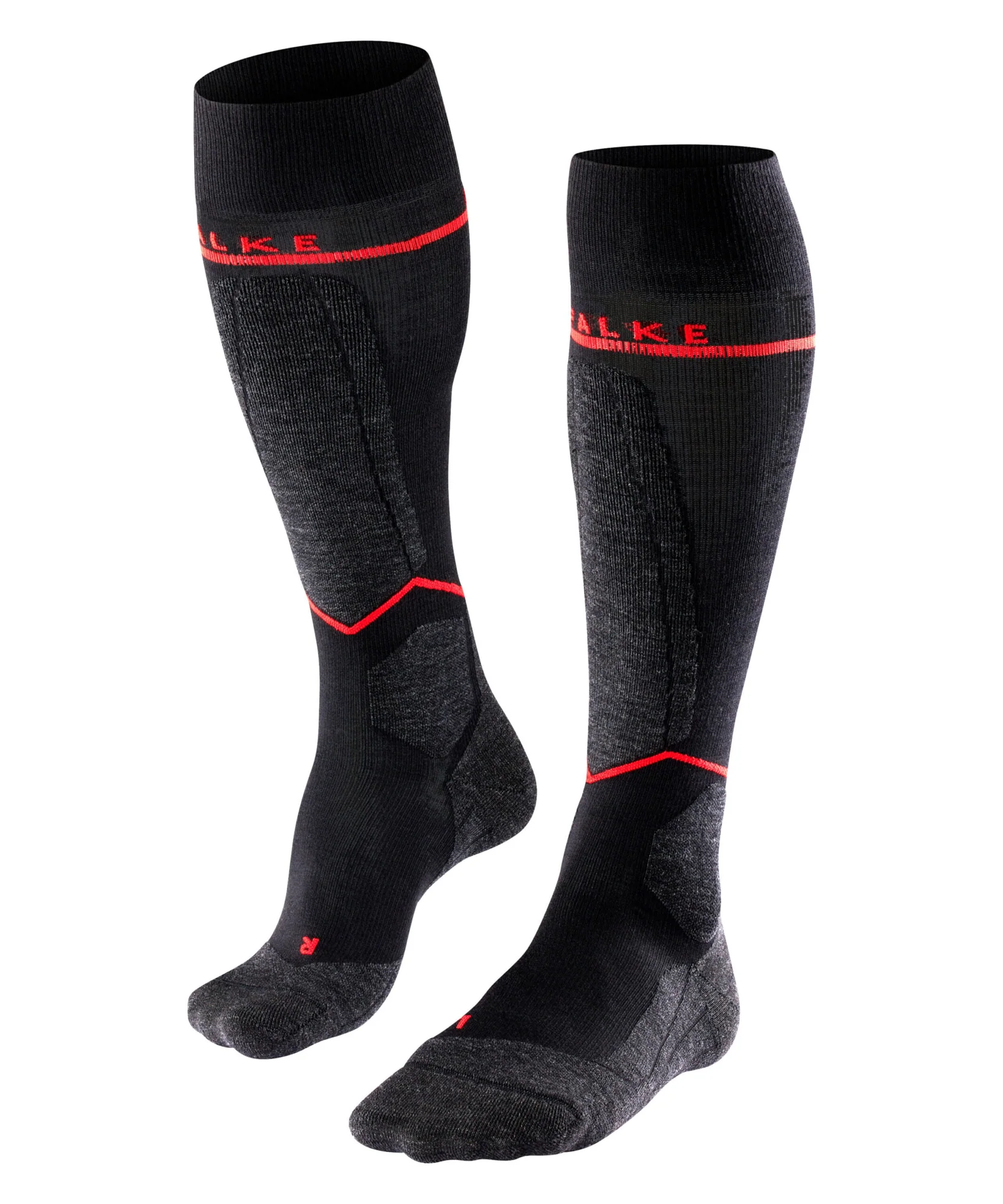 FALKE Socks SK2 Women Energizing Light Wool Black/Red