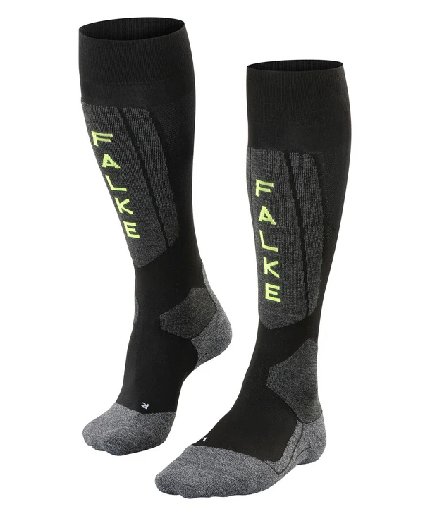 FALKE Socks SK5 Silk Black/Grey/Green