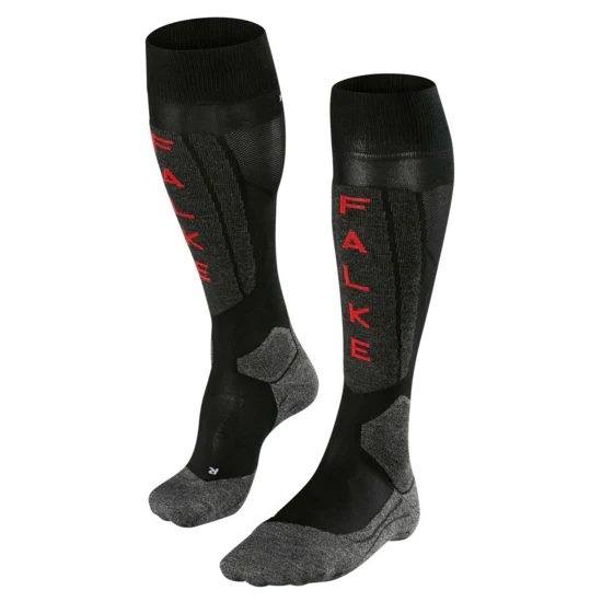 FALKE Socks SK5 Silk Women Black/Grey/Red