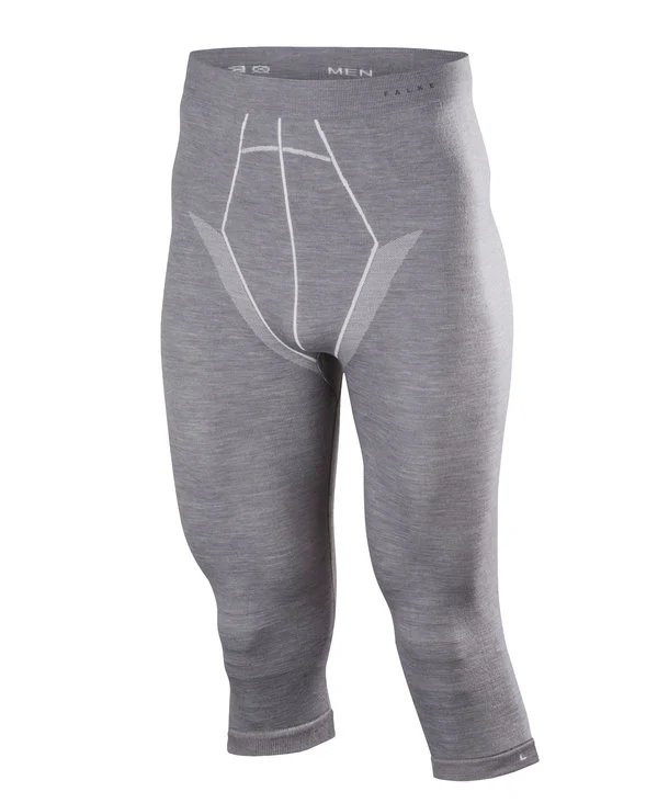 FALKE Thermo Pants 3/4 Wool Tech Grey