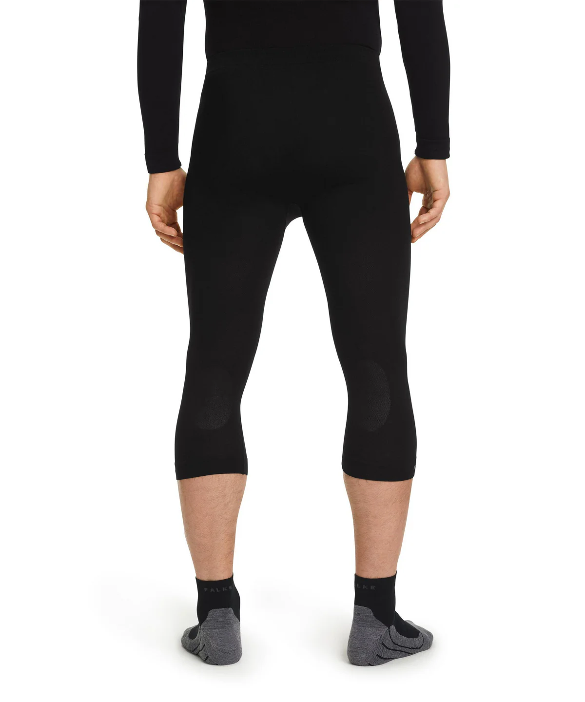 FALKE Thermo Pants 3/4 Wool Tech Light Reg Black - Image 2
