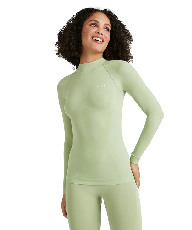FALKE Thermo Shirt LS Women Warm Collar TF Light Green