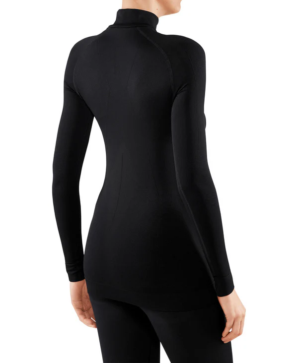 FALKE Thermo Shirt LS Zip Women MW Collar TF Black - Image 2