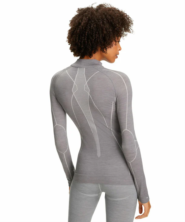 FALKE Thermo Shirt LS Women Wool Tech Grey - Image 2