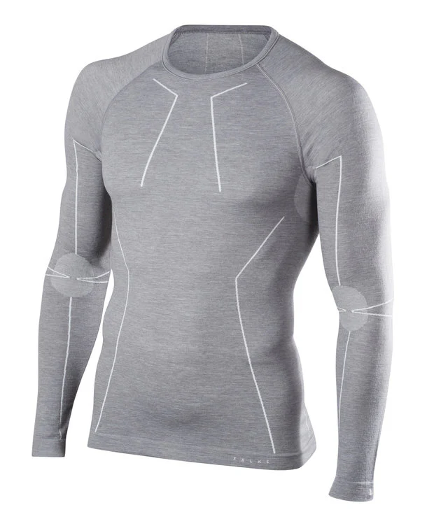 FALKE Thermo Shirt LS Wool Tech Grey