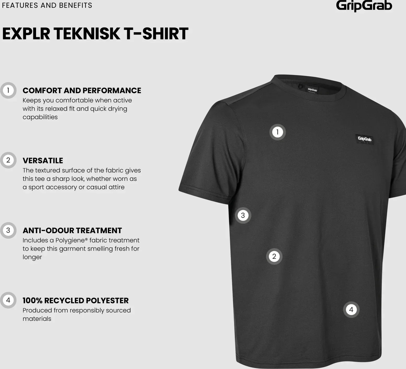 GripGrab EXPLR Technical T-Shirt Mens - Image 6