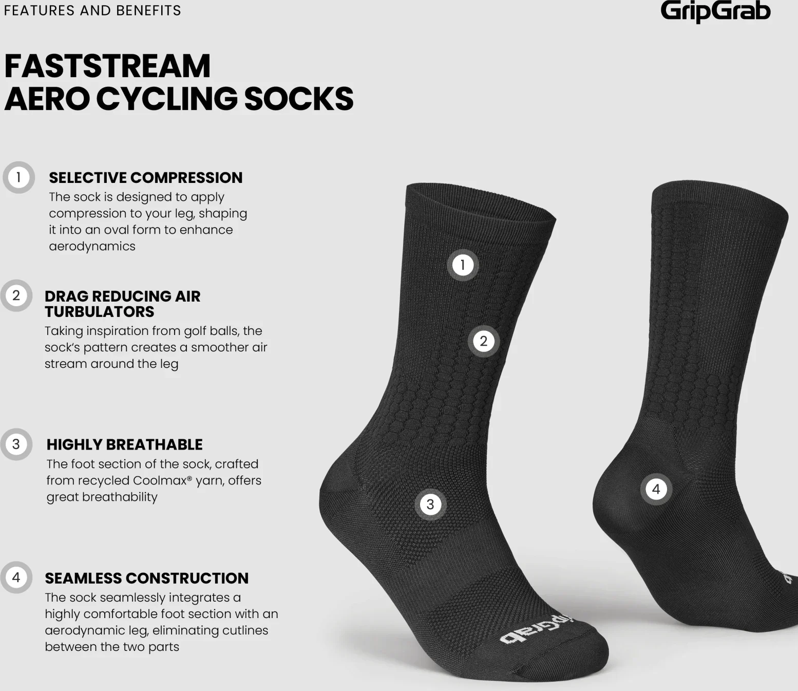 GripGrab FastStream Aero Cycling Socks - Image 6