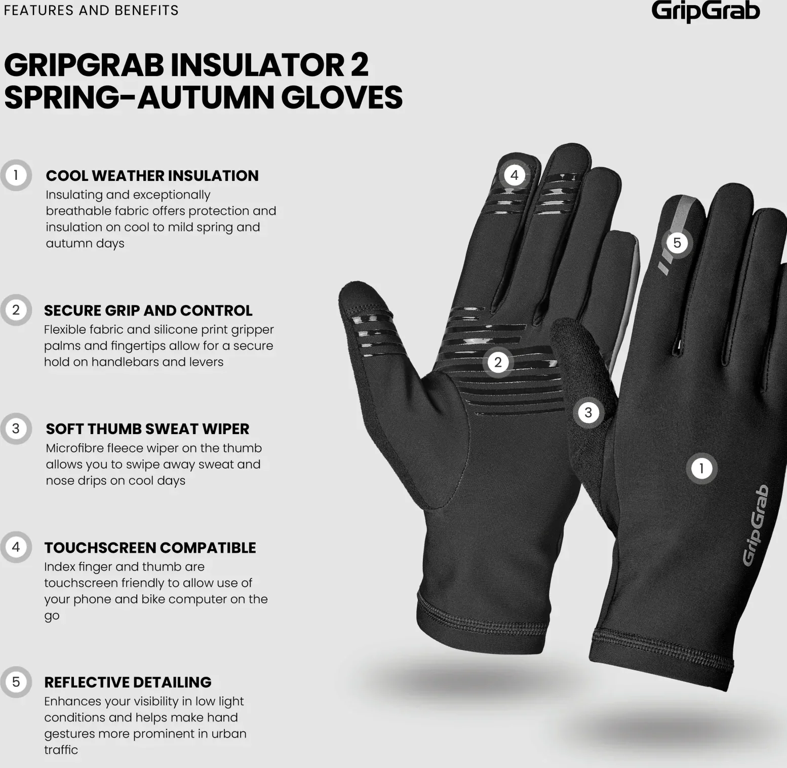 GripGrab Insulator 2 Spring-Autumn Gloves - Image 6