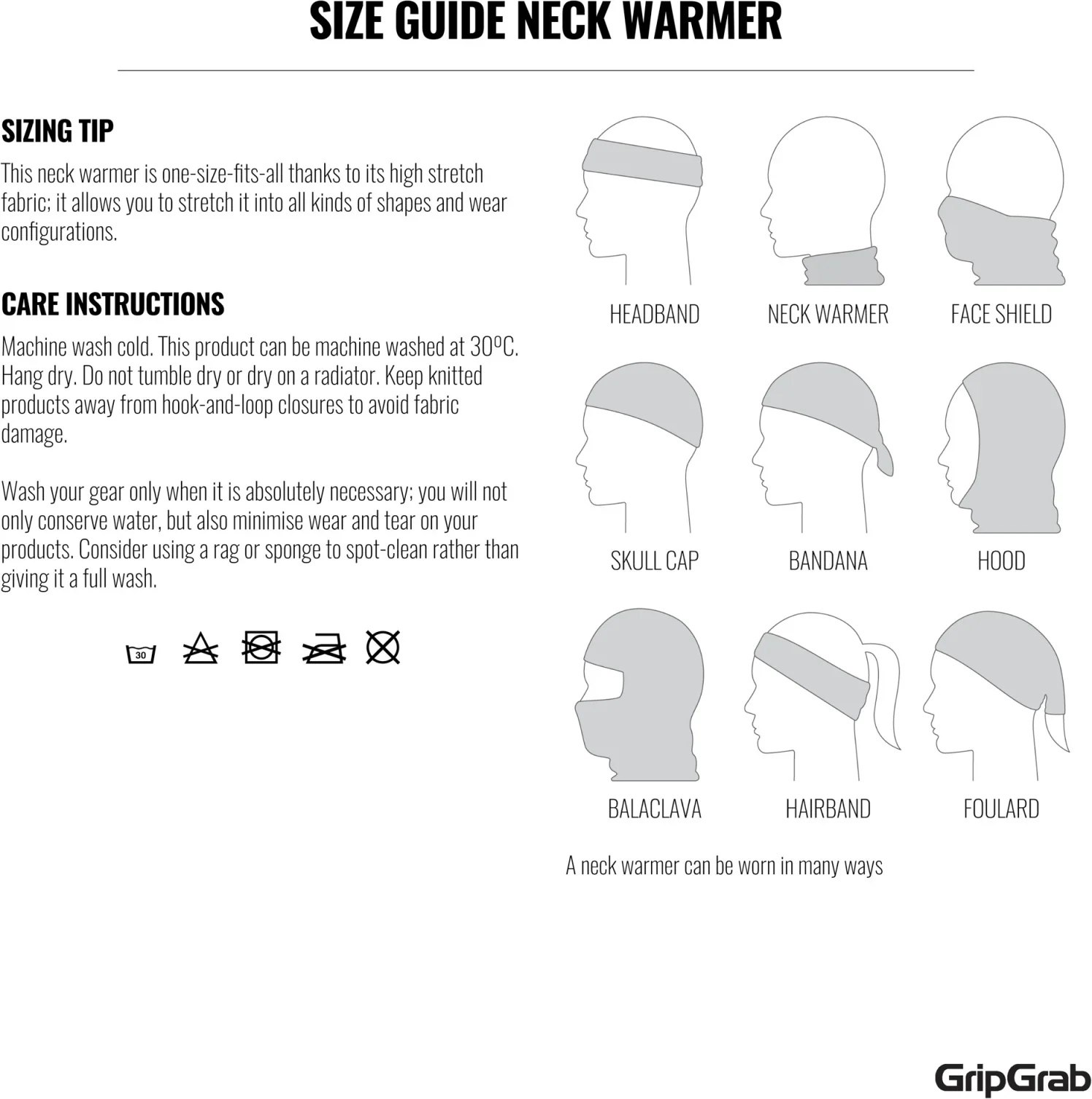 GripGrab Multifunctional Fleece Thermal Neck Warmer - Image 6