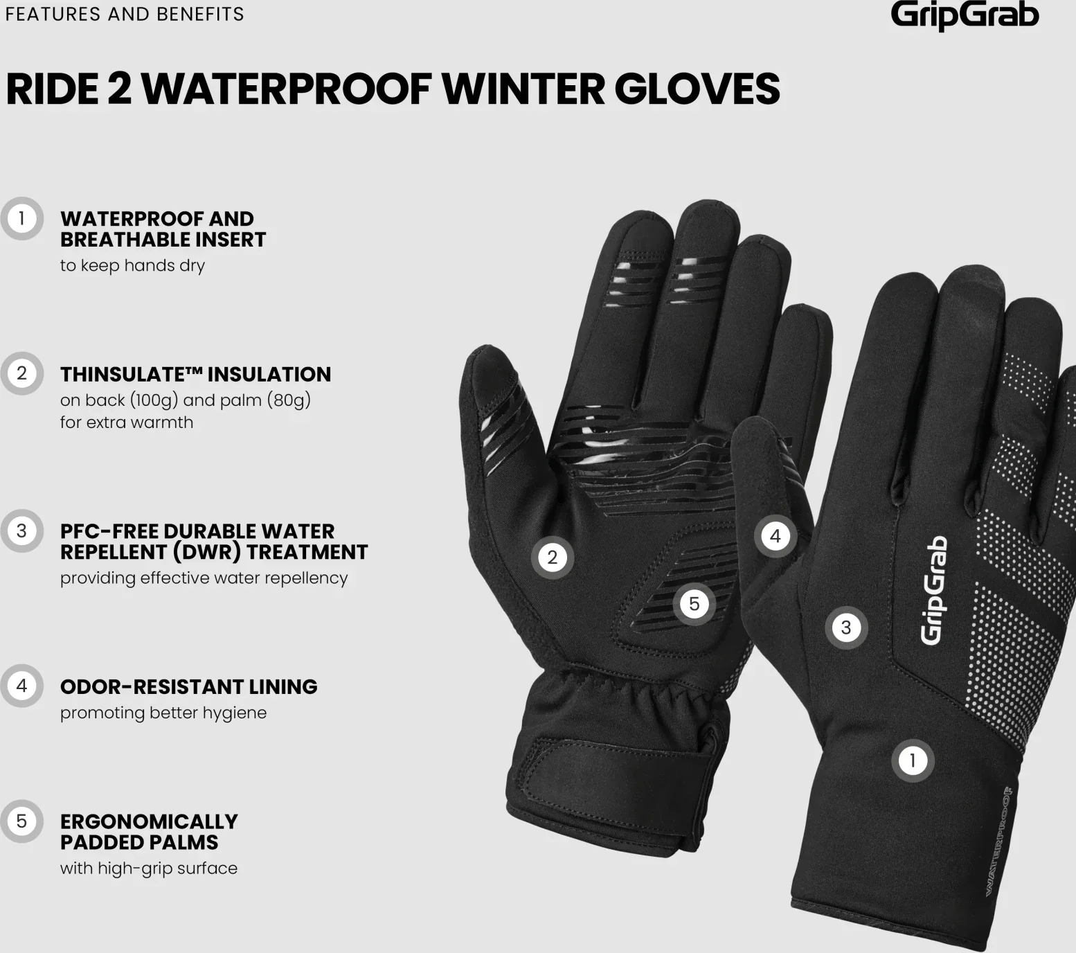 GripGrab Ride 2 Waterproof Winter G - Image 7
