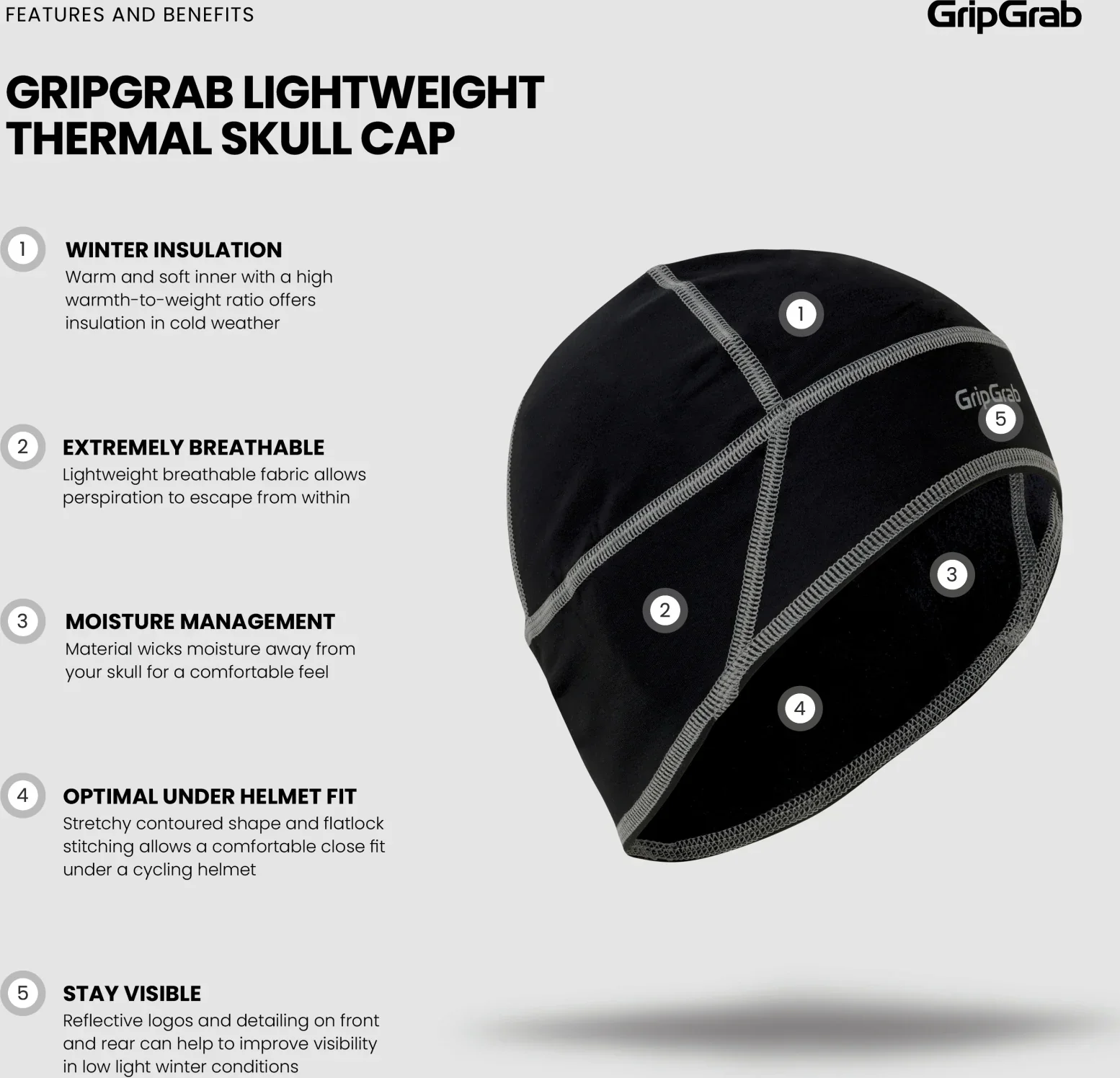 GripGrab Thermo Spring-Autumn Skull - Image 4