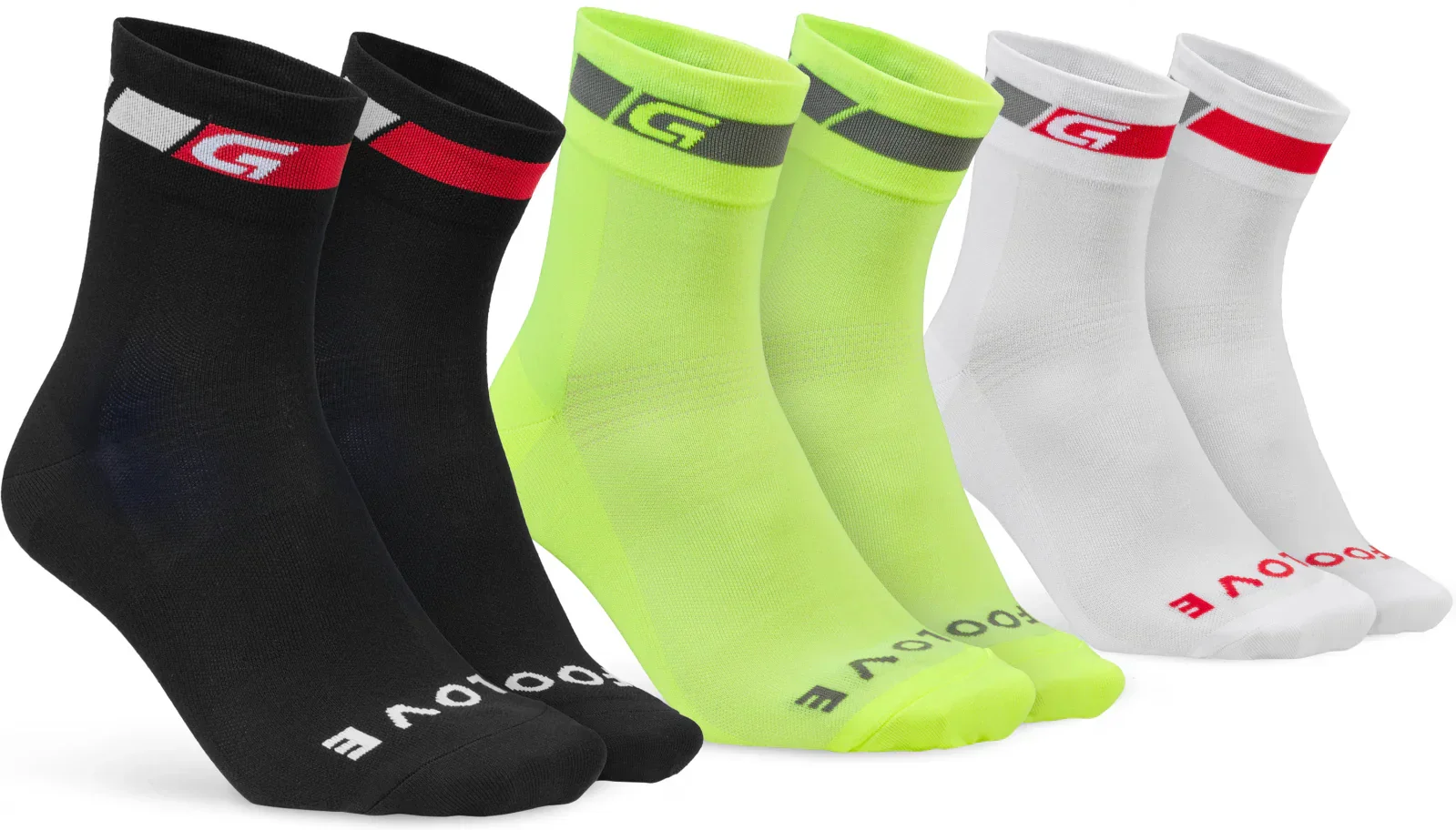 GripGrab Tricolore Regular Cut Summ Socks 3-Pack