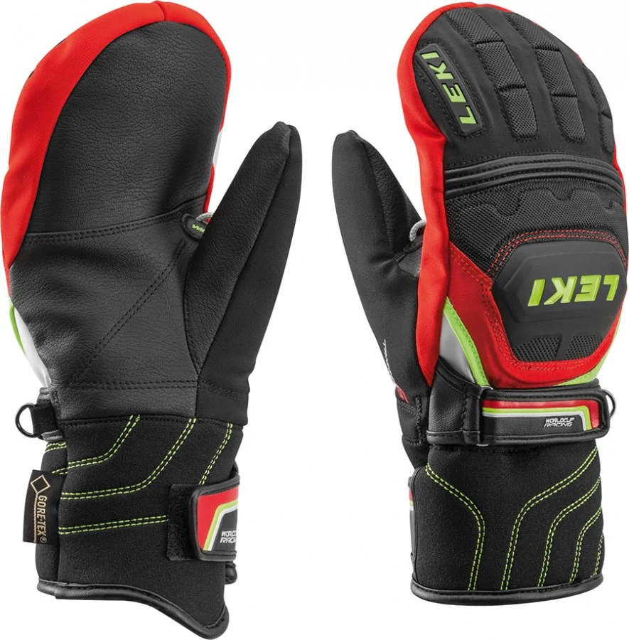 LEKI gloves WC Race JR Coach Flex GTX Mitten black/red