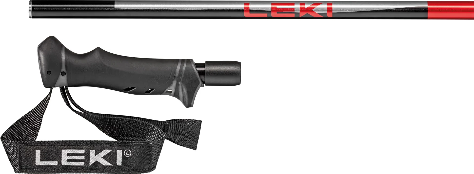 LEKI Hot Shot black/silver/red poles - Image 4