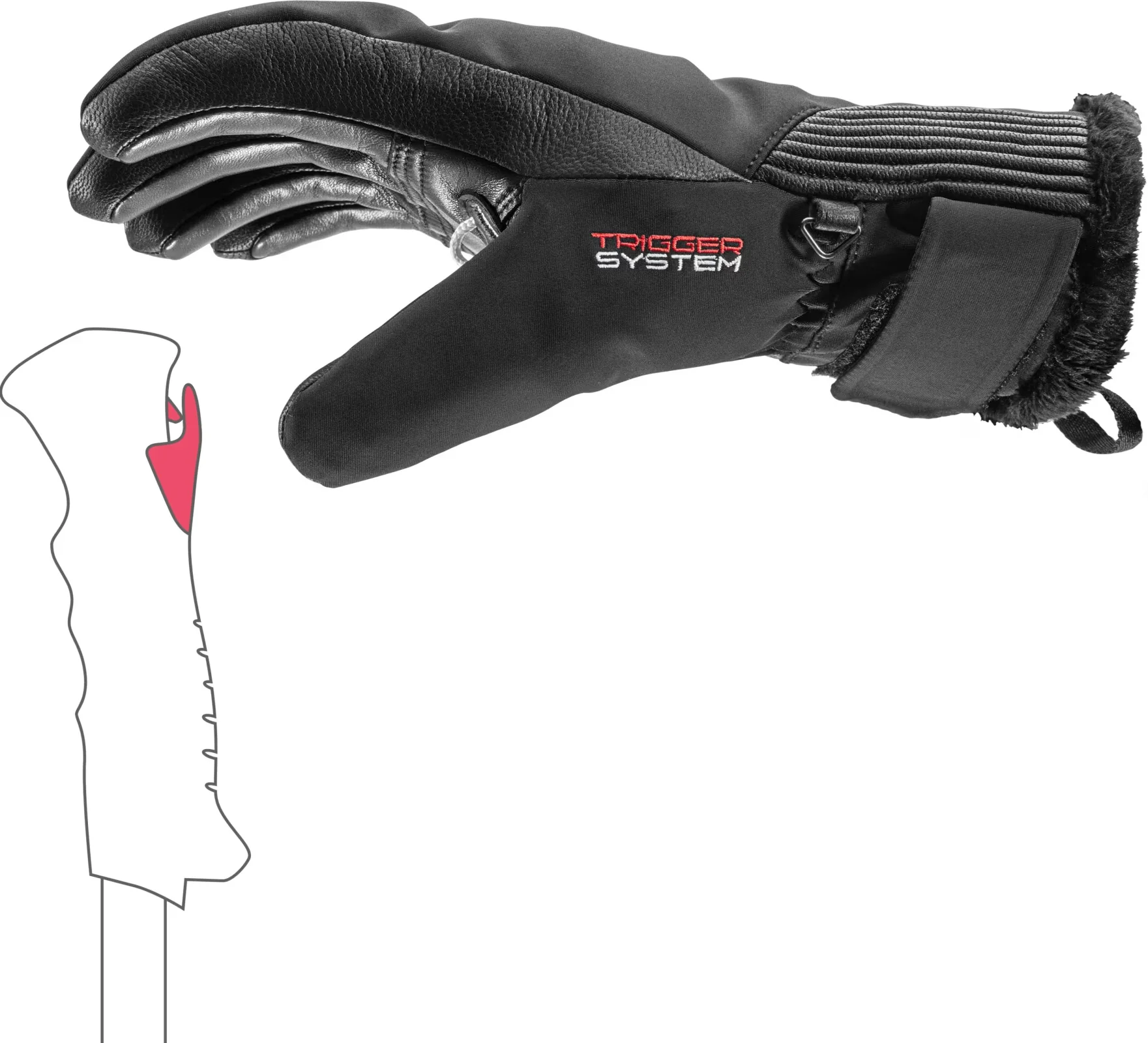 LEKI Vallarta 3D Women black gloves - Image 3