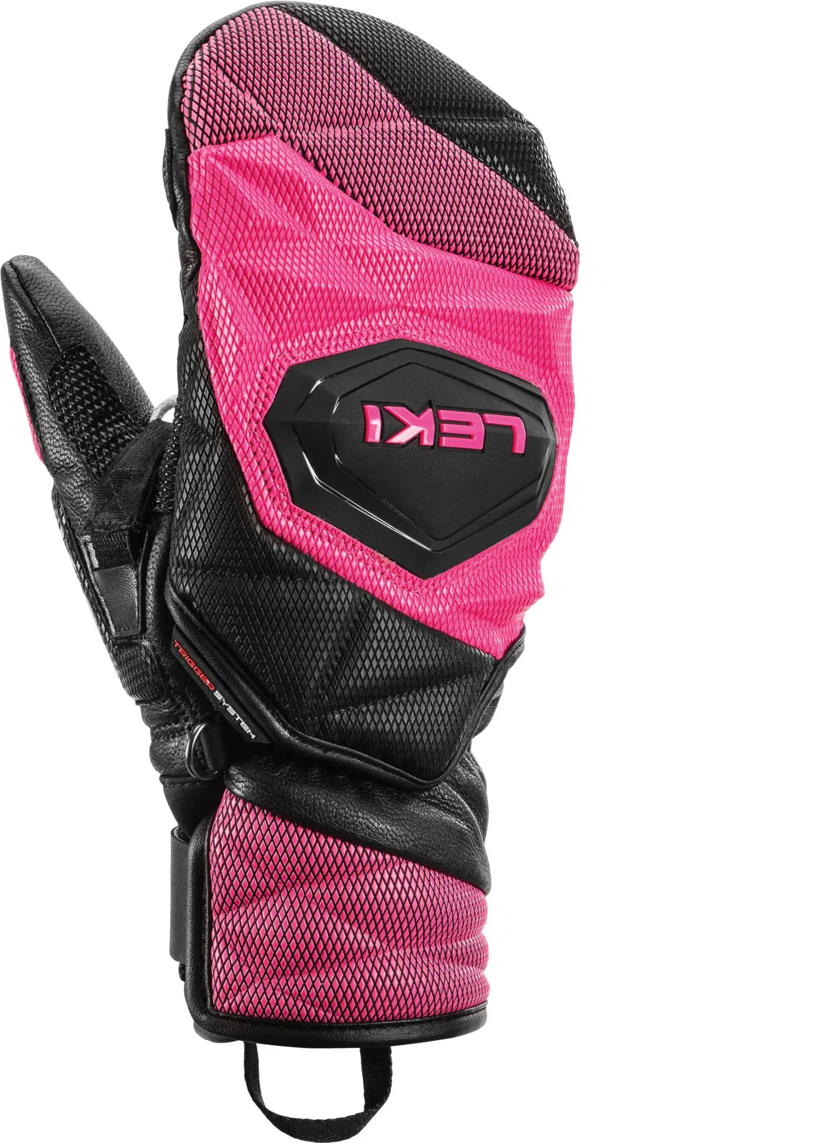 LEKI WCR Venom 3D JR Mitt black/pink gloves
