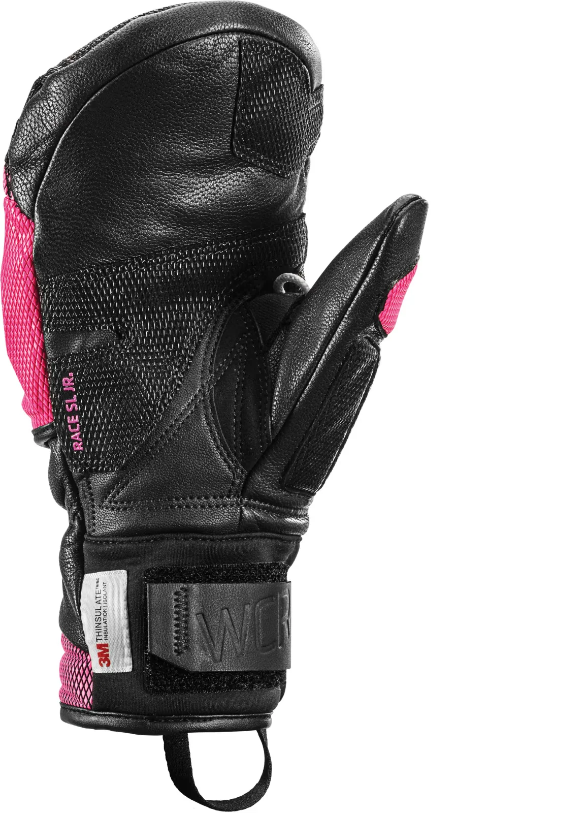 LEKI WCR Venom 3D JR Mitt black/pink gloves - Image 2