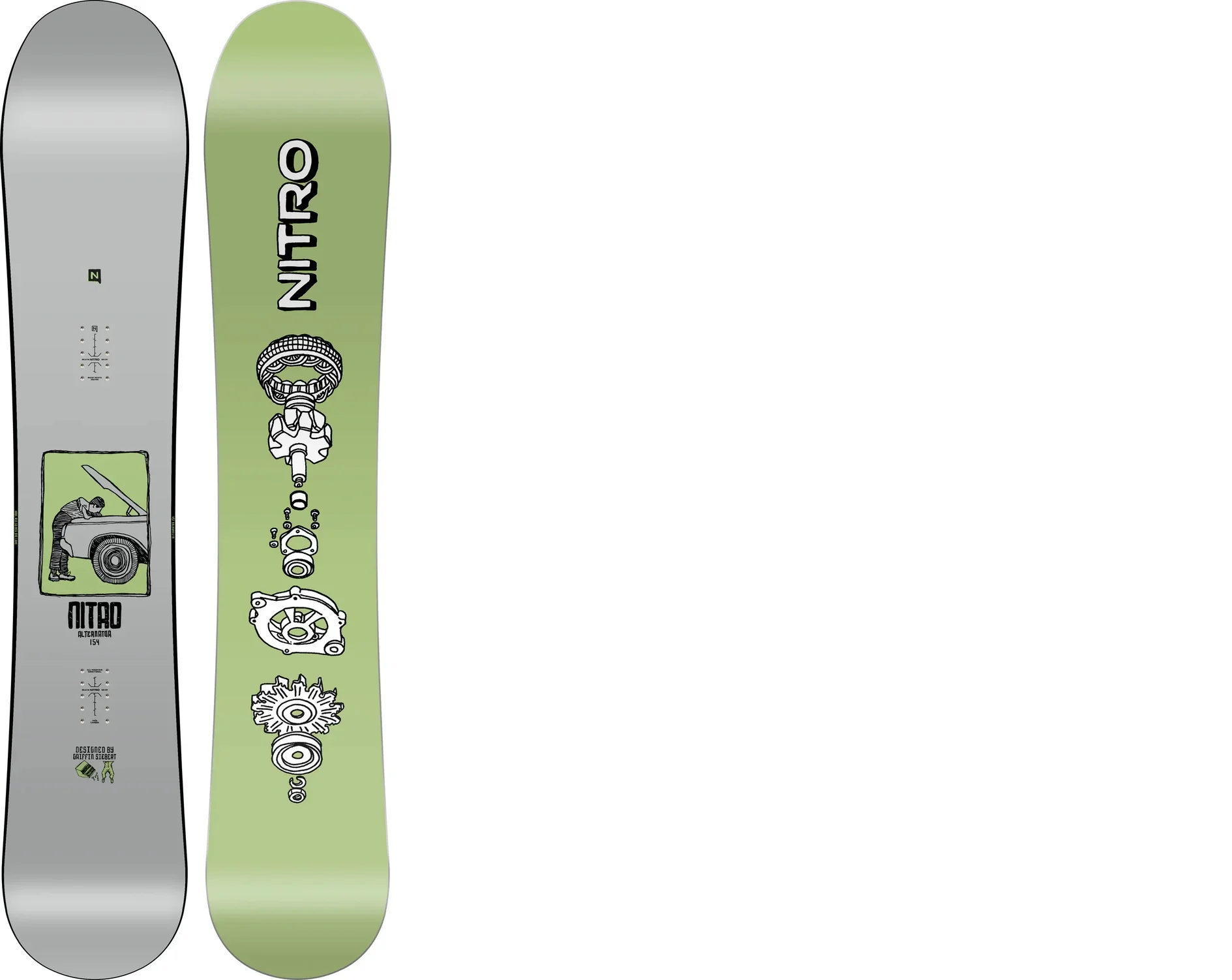 NITRO Alternator green/grey board