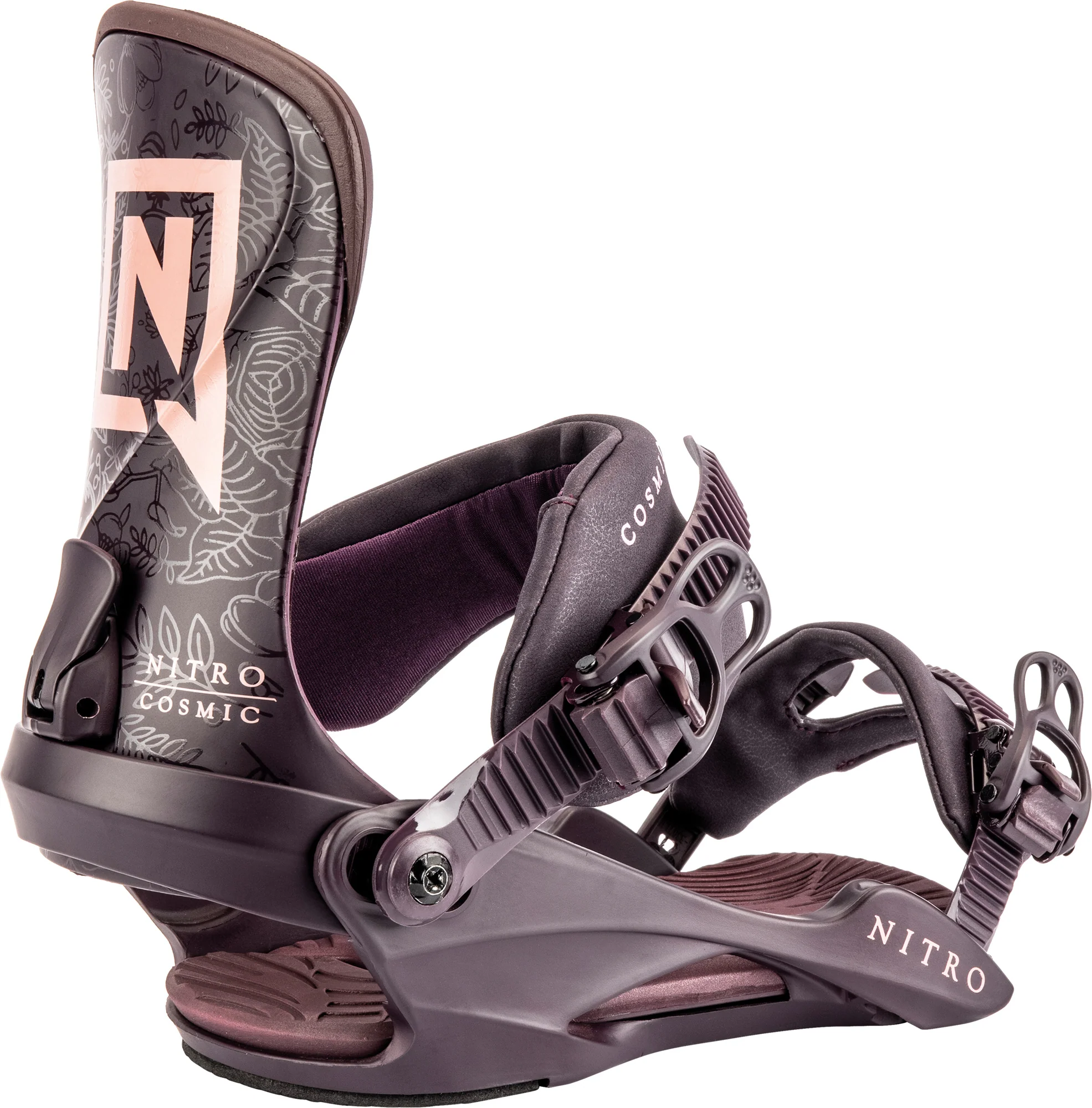 NITRO bindings W Cosmic Plum Vines violet - Image 2