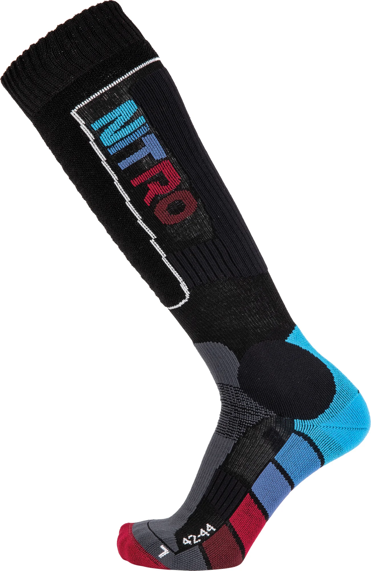 NITRO Socks Cloud 8 Black/Blue/Red