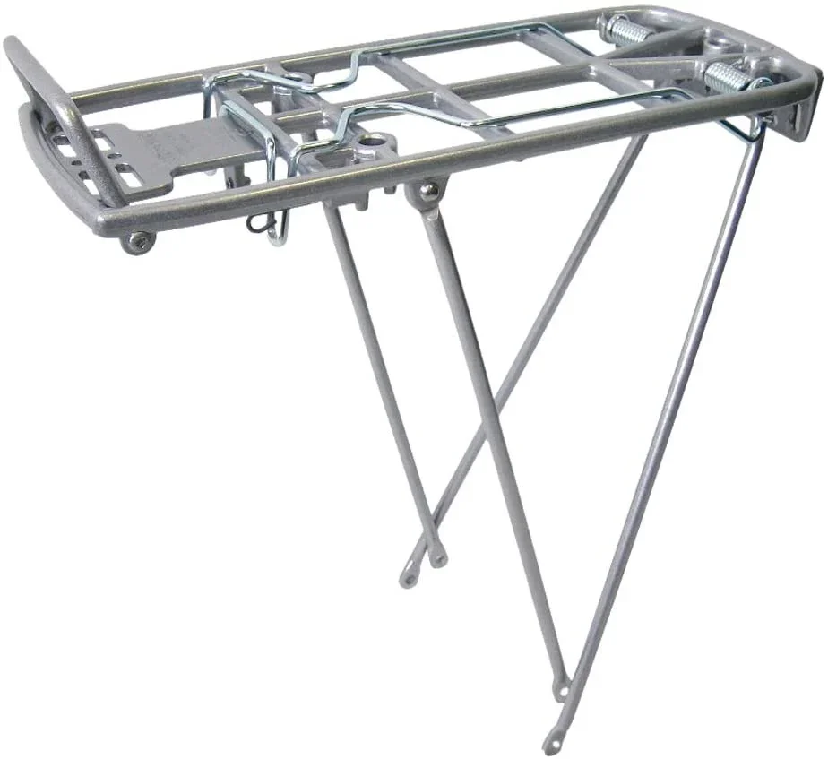 Pletscher Rear Carrier "Athlete" Silver with pump eyelets