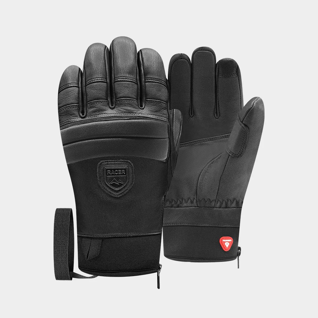 RACER 90 Leather 3 black/black gloves