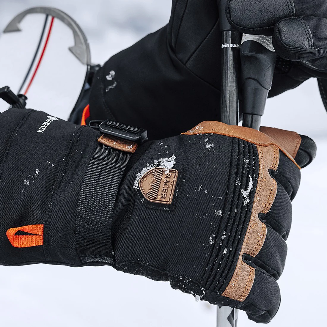 RACER Cargo 9 GTX black/brown gloves - Image 4