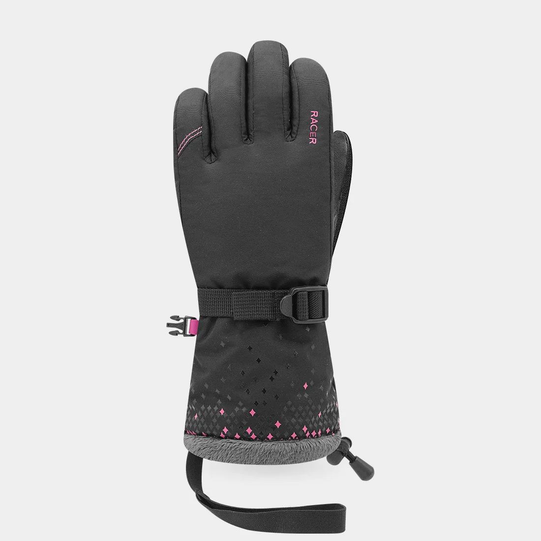 RACER Gloves Kids Aurore 9 Black/Pink