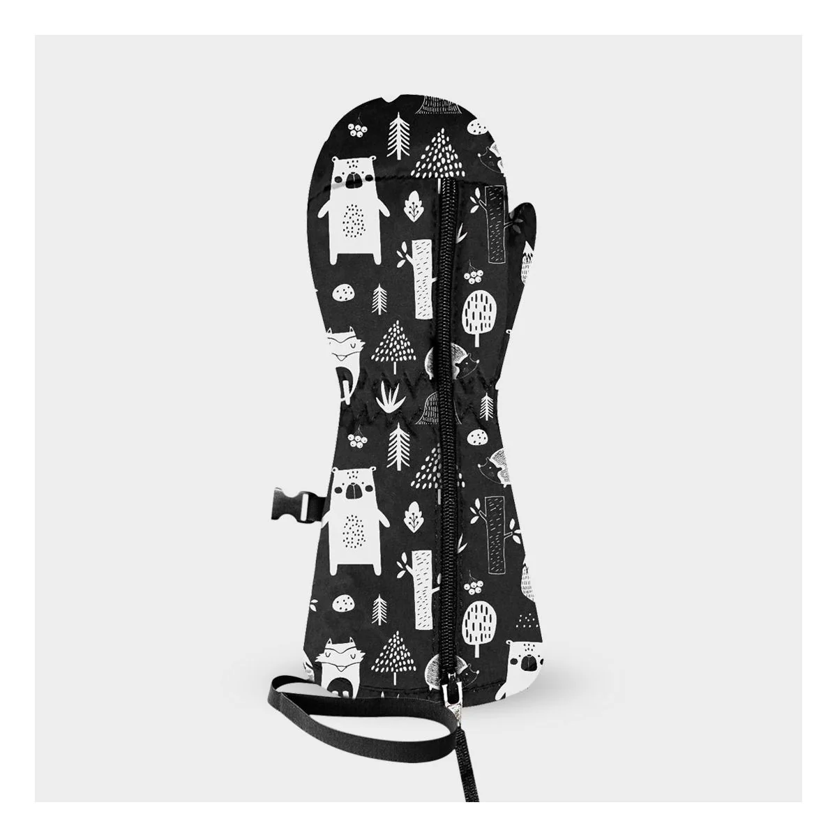 RACER Gloves Kids Babyprint 2 Black