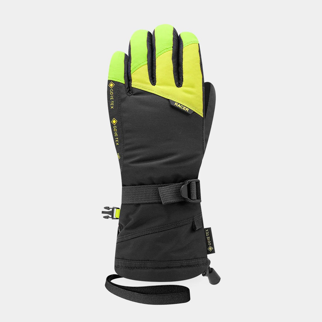 RACER Gloves Kids Giga 5 GTX Black/Yellow/Green