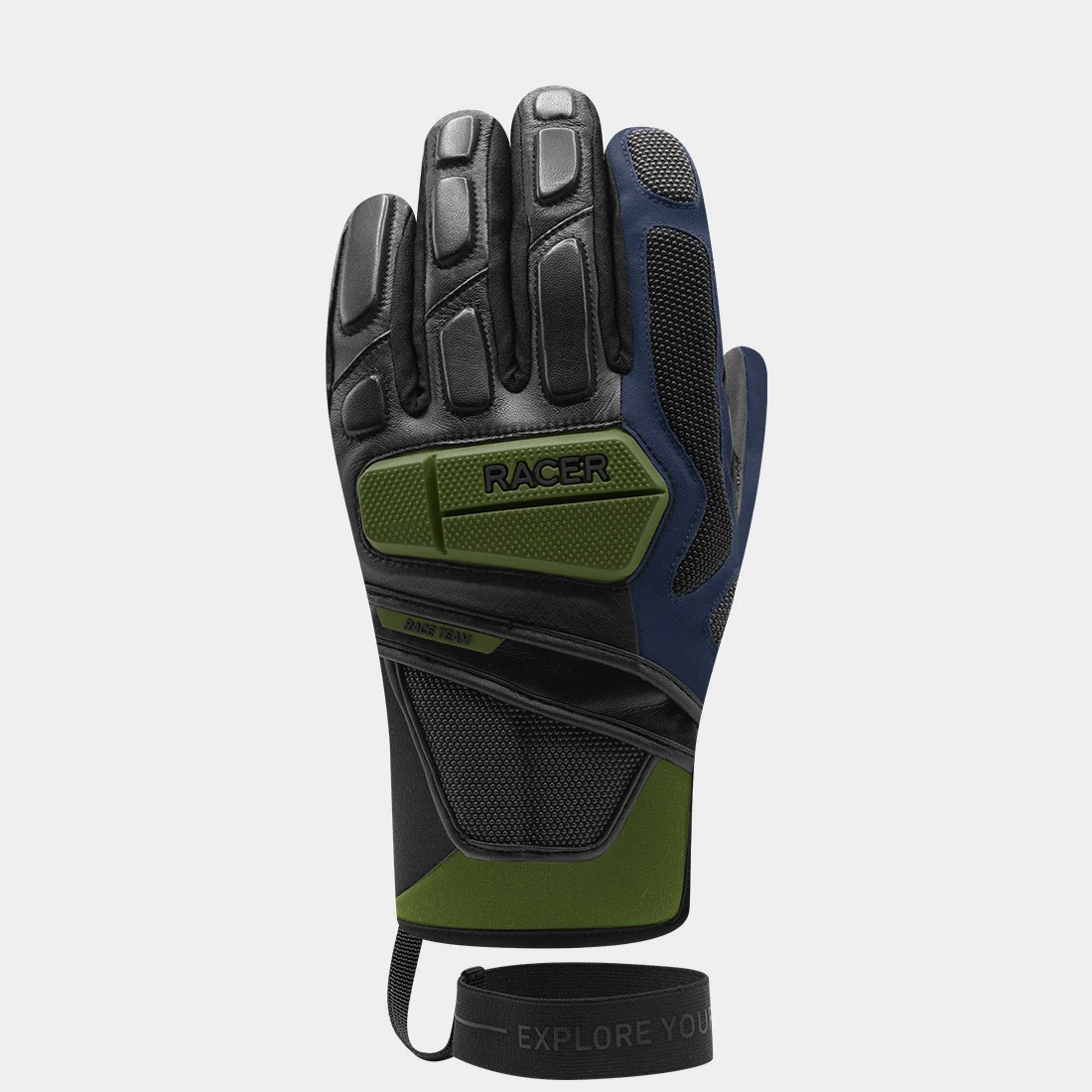 RACER Gloves Racing Pro Black/Green