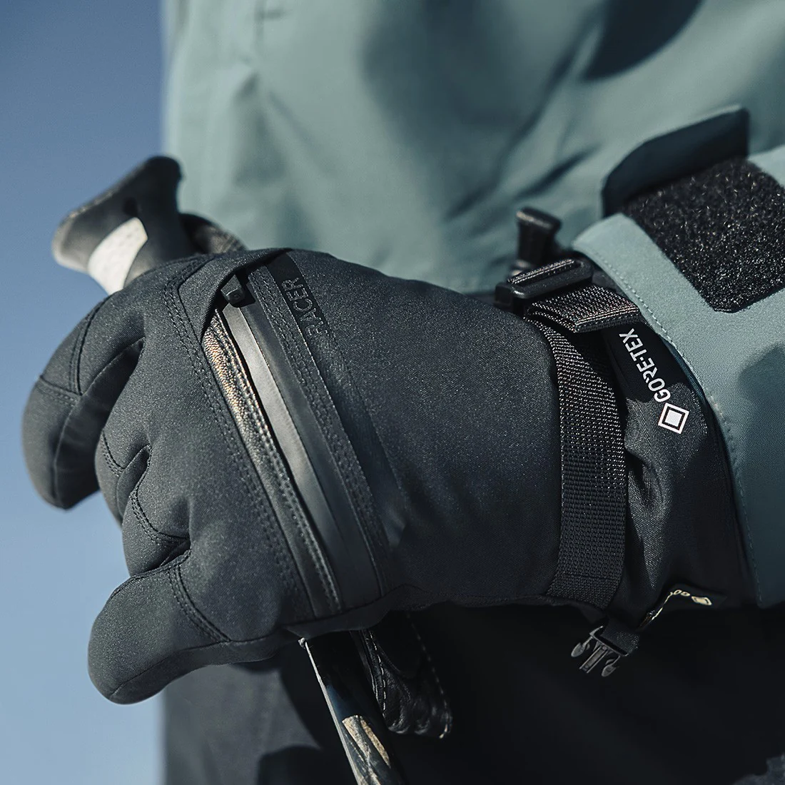 RACER Graven 7 GTX black/navy blue gloves - Image 4
