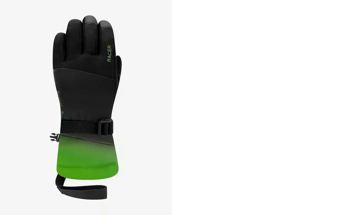 RACER Kids Giga 6 GTX black/green gloves
