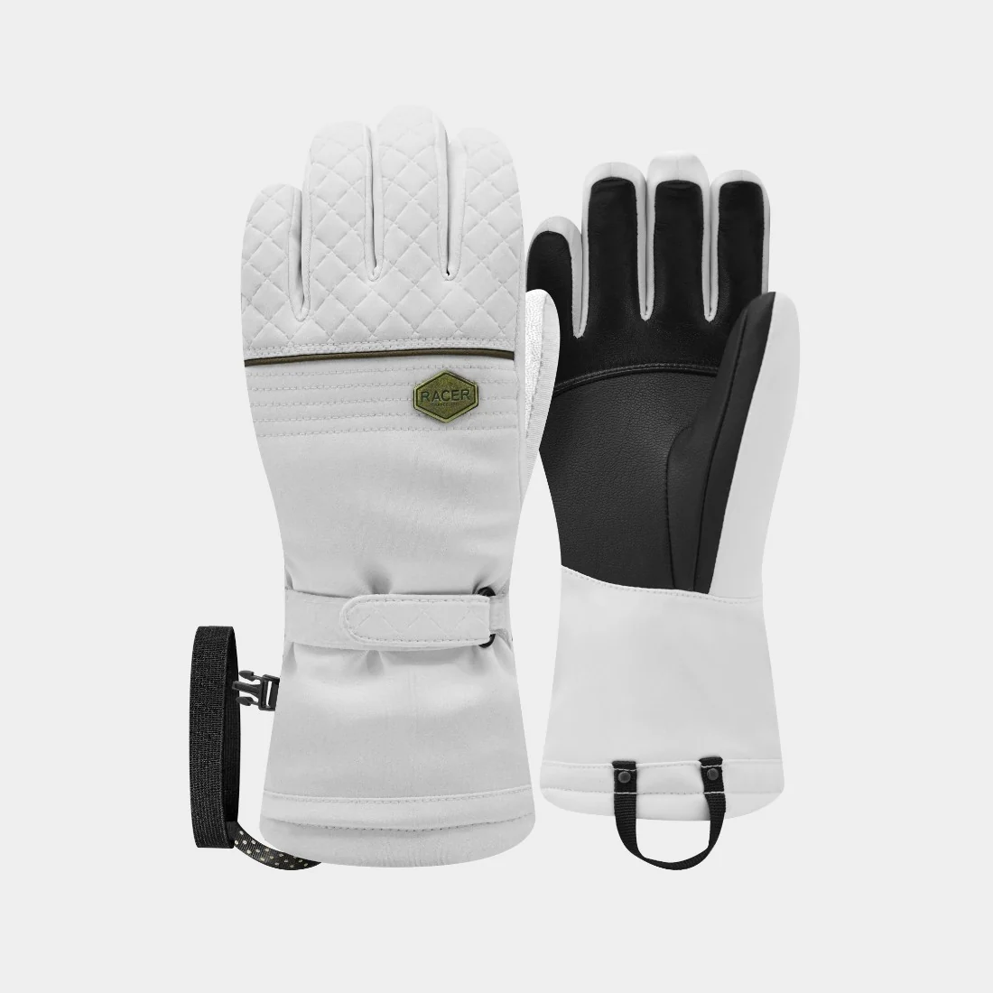 RACER W Gsnow 5 white gloves