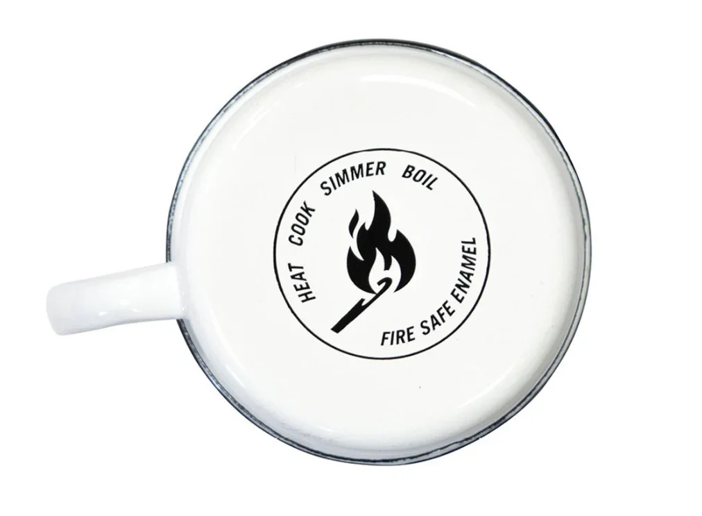 Restrap Enamel Mug White 20oz - Image 2