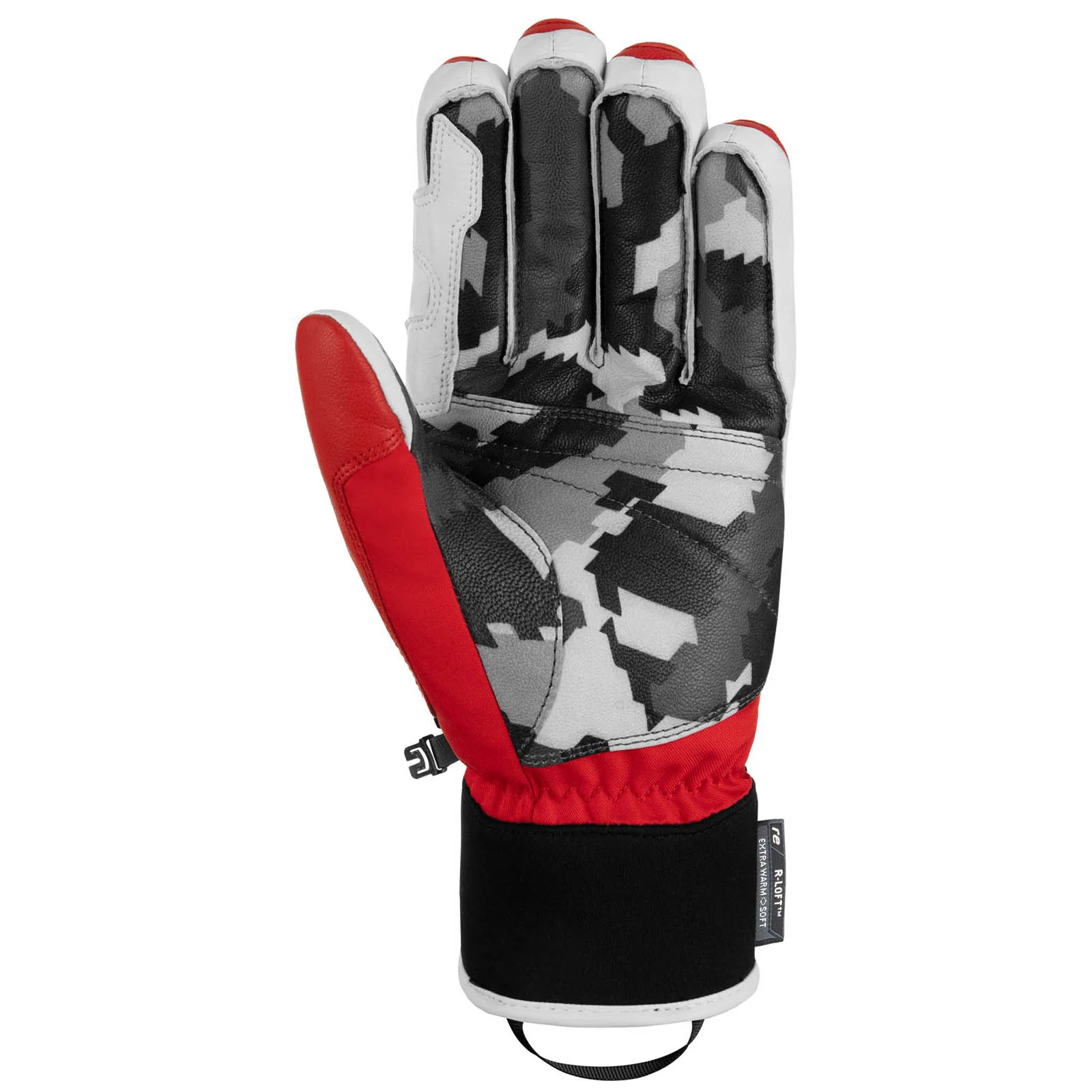 REUSCH Gloves Marco OderMatt Red/Grey Camo - Image 2