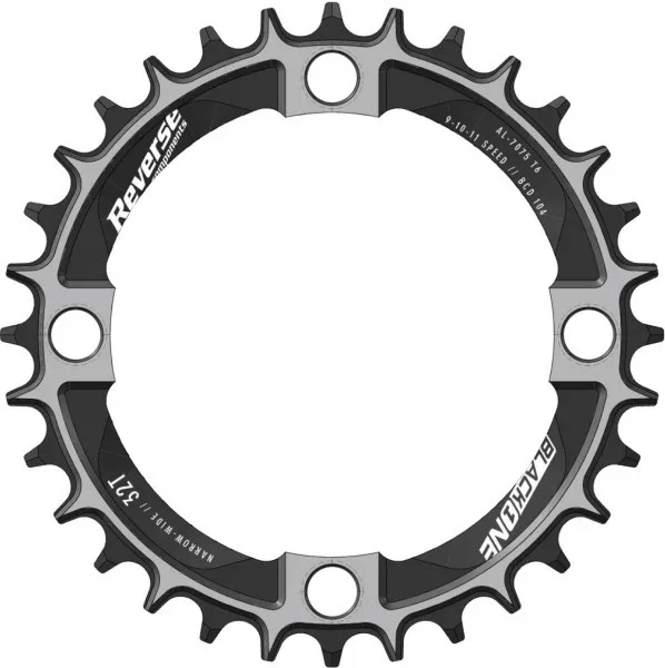 Reverse Chaninring Black One Narrow-Wide