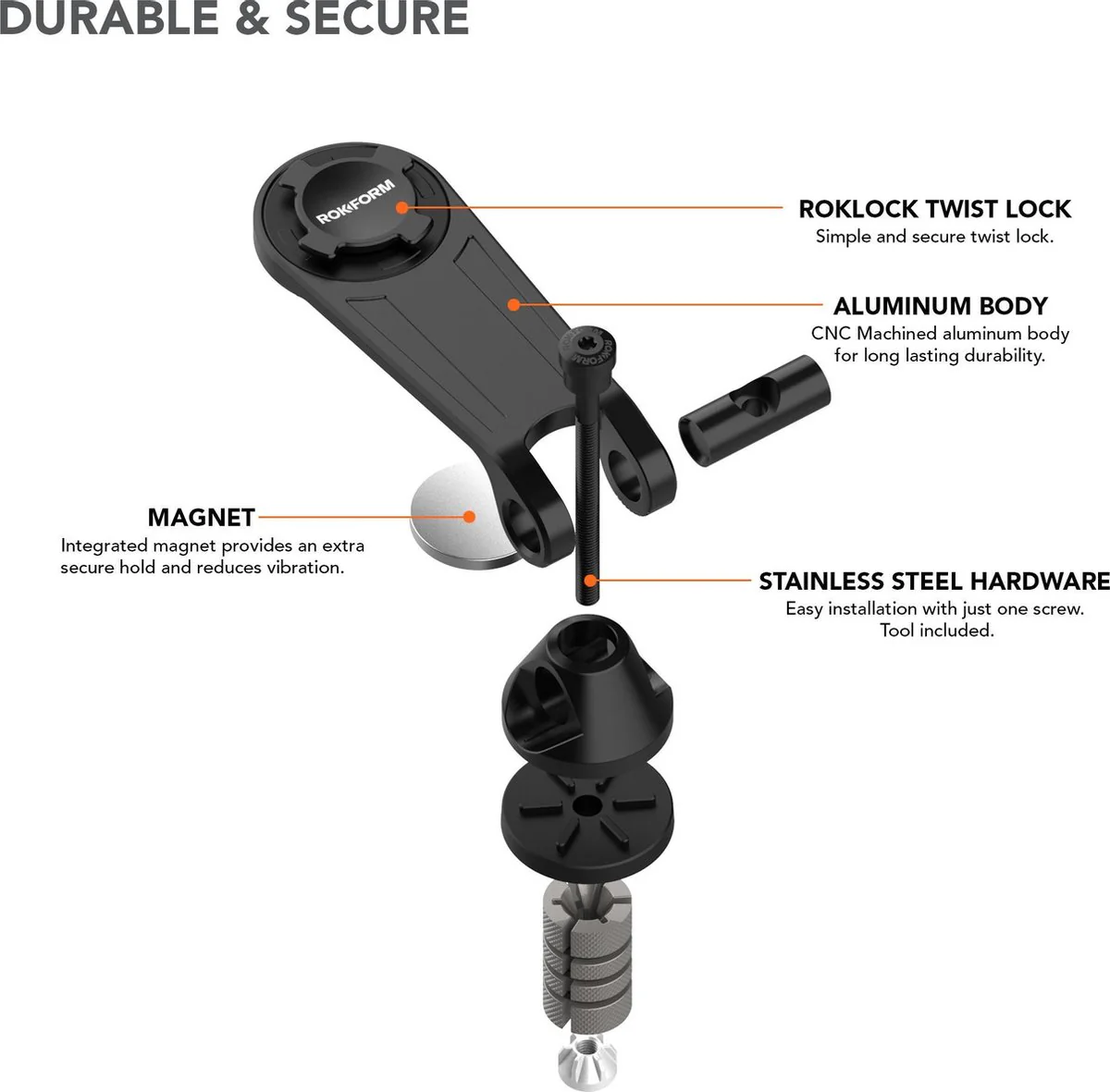 Rokform Pro Series Motorcycle Stem Mount - Image 4