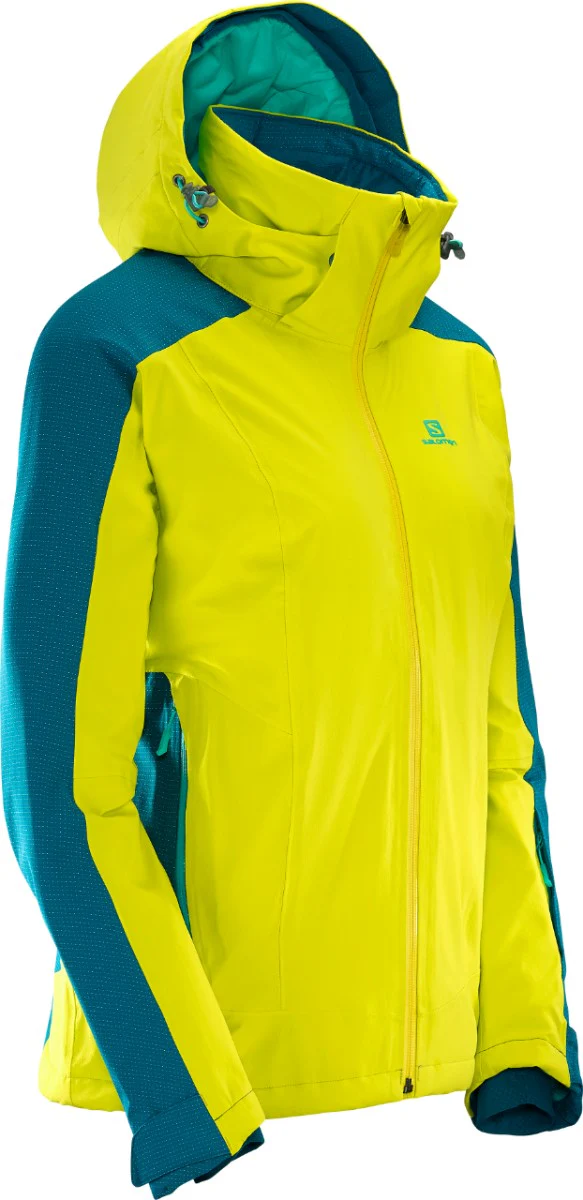 SALOMON Jacket W Brilliant Yellow/Blue - Image 2